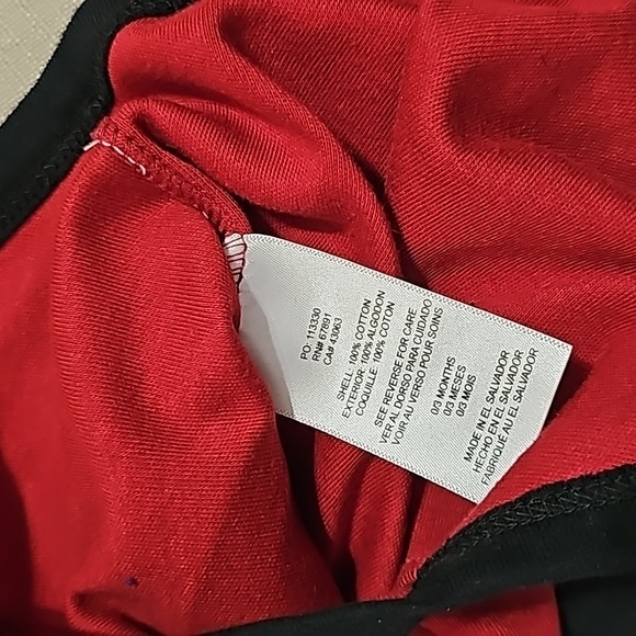 0-3m NFL AZ Cardinals 3 Piece Onesie Set - Picture 10 of 10